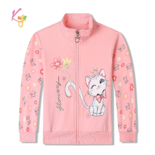 Dívčí mikina Kugo BM2407 meruňková